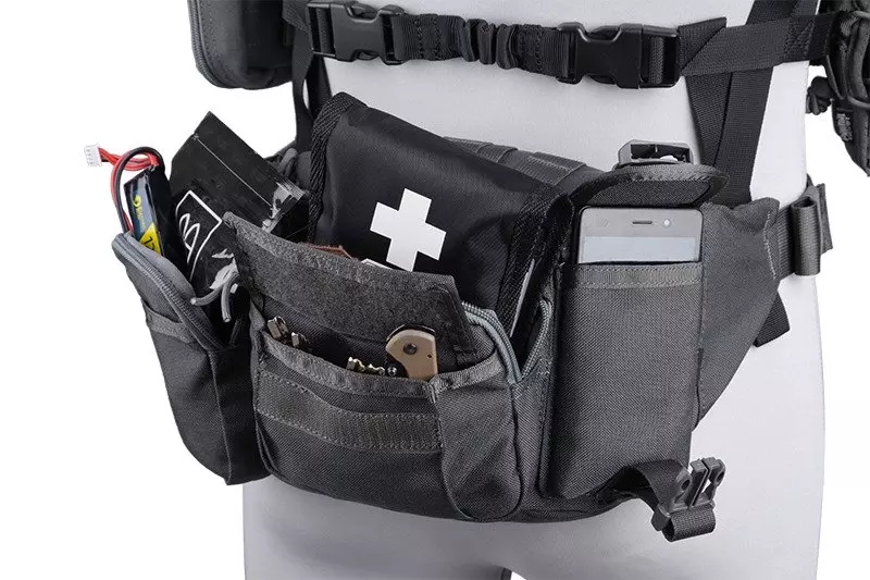 Ri?onera bolsa de cintura táctica - Gris Primal