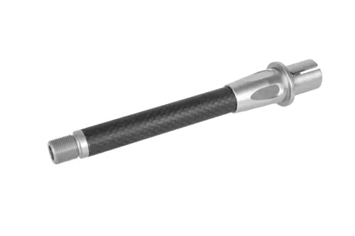 Carbon 6 inch lange buitenloop voor M4/M16 replica's - Zilver