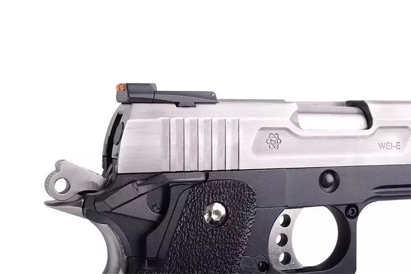 Pistola de airsoft Hi-capun Allosaurus de 4,3 fuerzas - plata