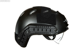 Replika Hełmu X-Shield PJ z goglami - Czarny