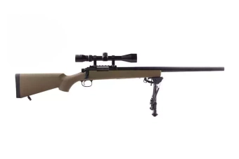 SW-10 Sniper Rifle Replica with scope and bipod (Upgraded) - tan
