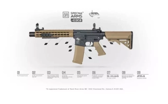 Airsoftová zbraň puškaka SA-C06 CORE™ - Poloviční opálení