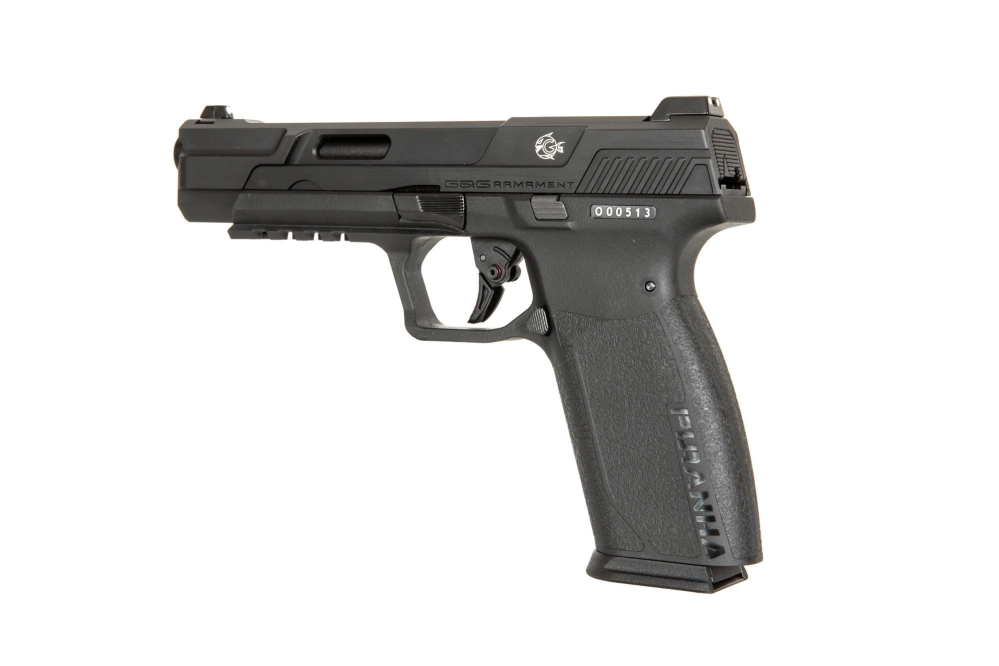 Pistola de airsoft Piranha Mk I - negra