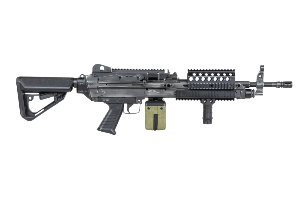 ASG machinegeweer A&amp;K MK 46 MOD 0 Strijdgewaad Zwart
