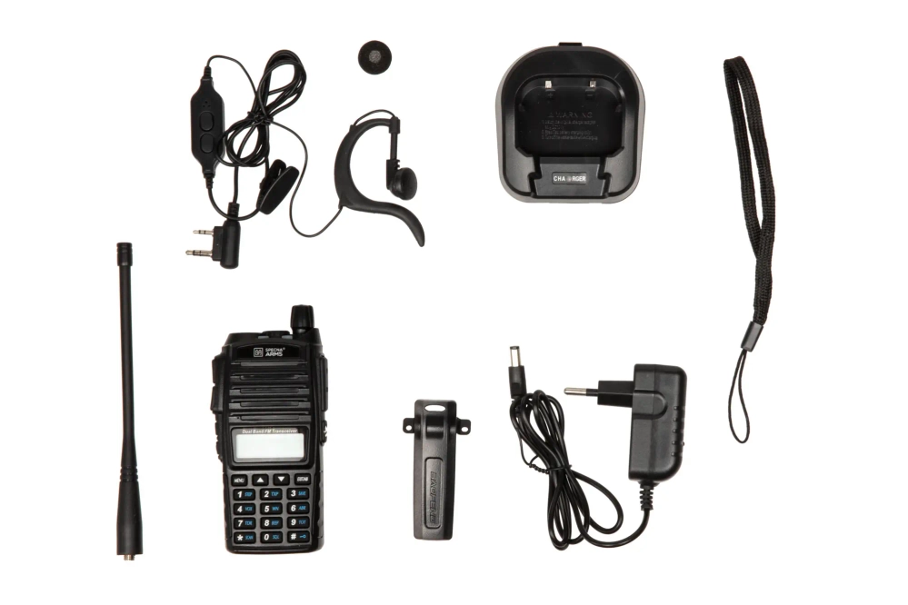 Radio de mano Shortie-82 de dos canales (VHF / UHF)