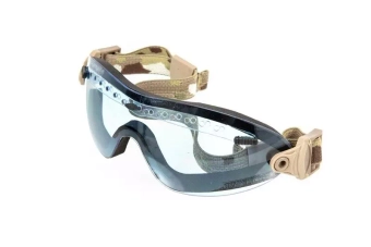 Lunettes de protection ventilées à profil bas - bleu