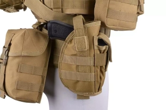Holster universel avec porte-chargeur - vert olive