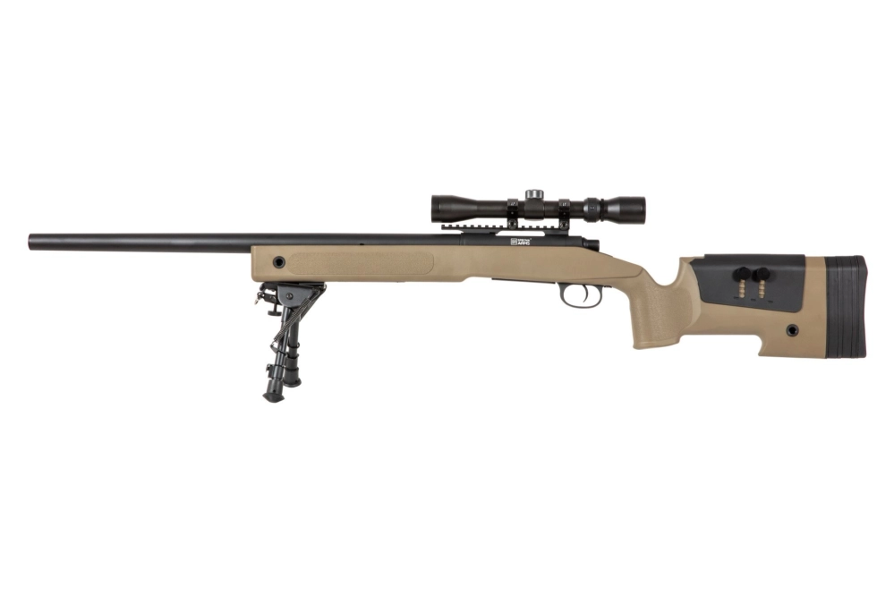 Airsoft pušky puškohled a dvojnožka SA-S02 CORE™ - hnědá barva