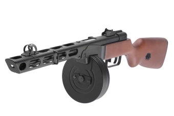 Réplique de pistolet mitrailleur PPSH - bois véritable (OUTLET)
