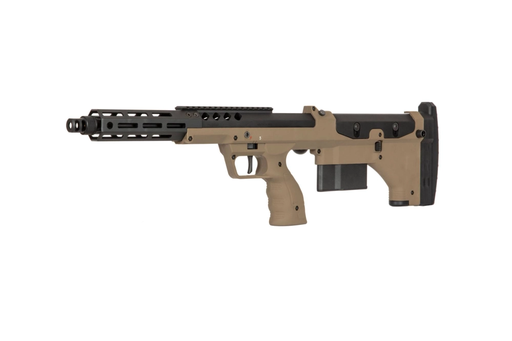 Replika karabinu snajperskiego Desert Tech SRS-A2/M2 Covert 16” (praworęczna) - FDE