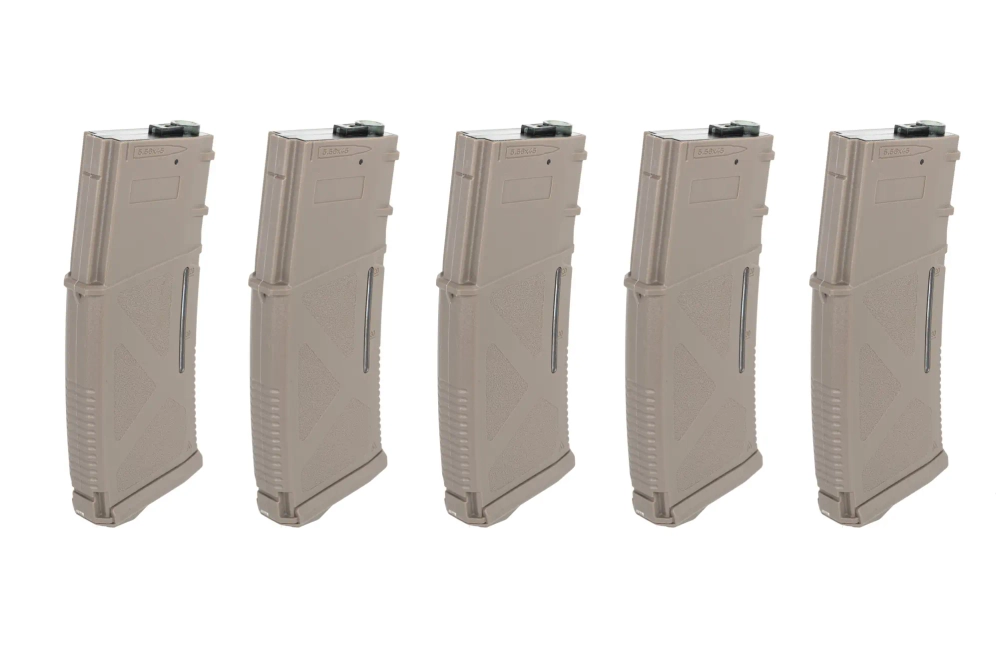 Zásobník Mid-Cap 130/ 30 nábojů Arcturus EMM M4/M16 Variable-Cap pro repliky M4/M16 Flat Dark Earth (5 ks)