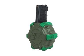 Bębnowy magazynek green gas do M4/16 - Oliwkowy