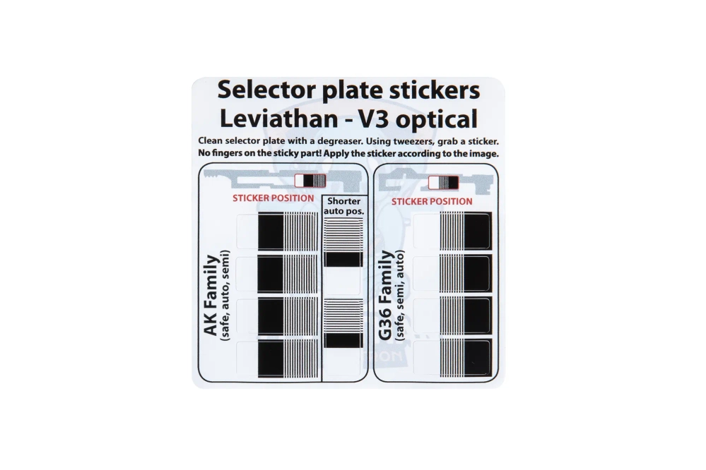 Jefftron Leviathan V3 Optical ETU selector sticker set