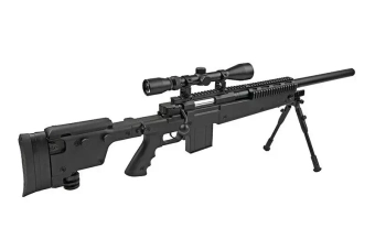 MB4406D sniper rifle replica with scope and bipod