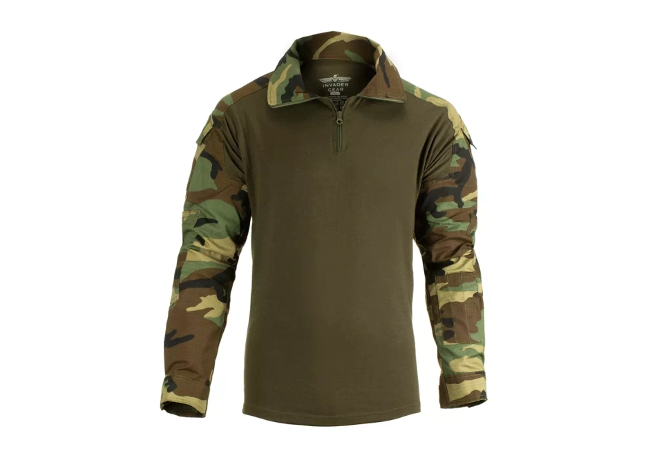 Mikina Combat Shirt - Woodland
