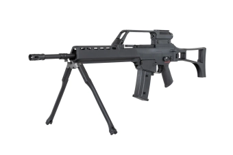 SRC DUAL POWER SR36E GB-301 Carabine airsoft avec bipied et lunette Noir