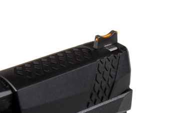 WE F18 Compact Green Gas Pistol replica Black