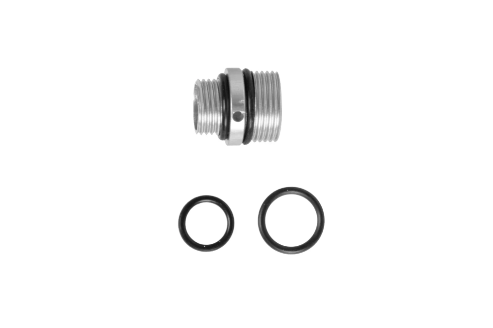 Adapter for silencers from 11mm CW to 14mm CCW PCU Silver