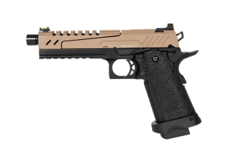 Réplique de pistolet Hi-capa 5.1 Split Slide – tan/noir 