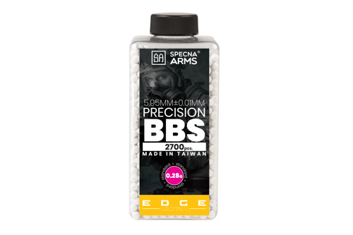 Specna Arms EDGE ULTRA™ 0.28g balas de precisión - 2700 uds - blanco - botella