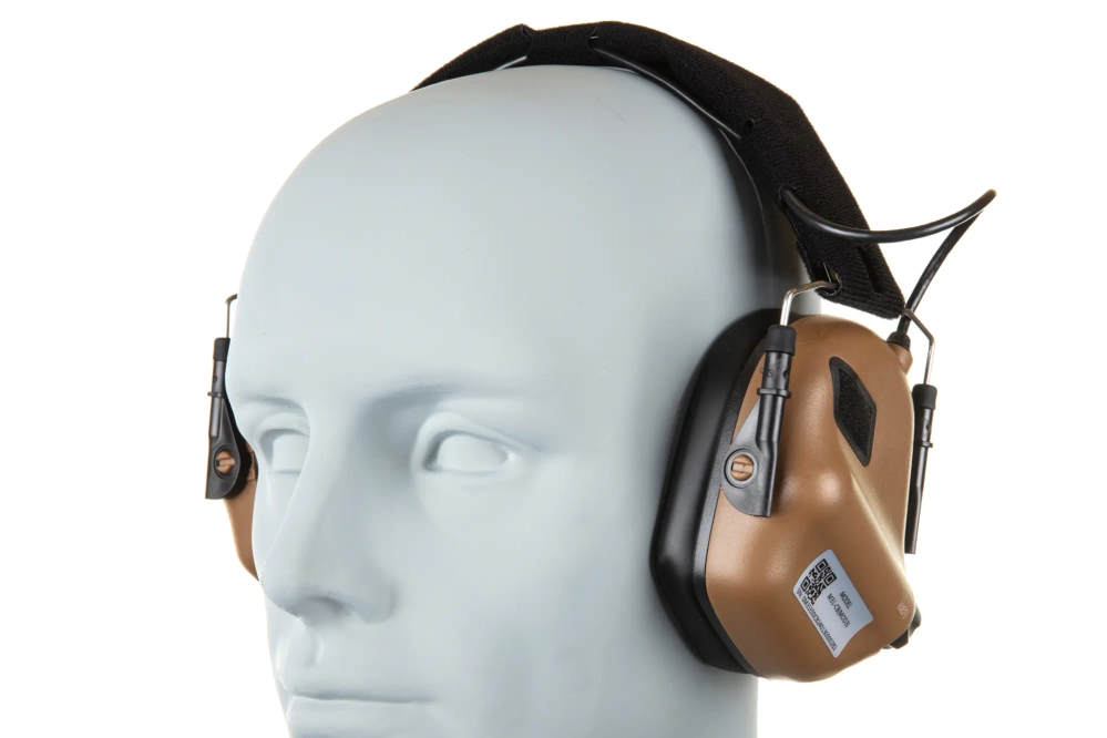 Earmor M31 MOD.4 actieve oorbescherming Coyote Bruin