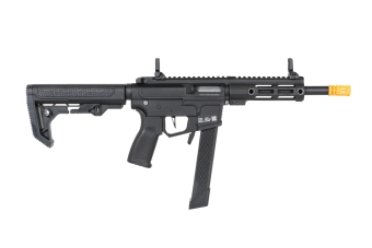 airsoft Specna Arms SA-FX01 FLEX™ HAL ETU samopal černý s oranžovým výmetným zařízením