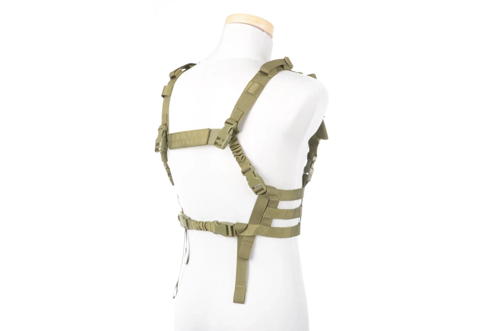 Low Profile Chest Rig Tactical Vest - Olive Drab