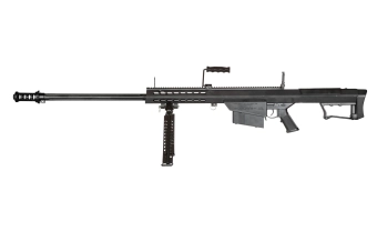 Replika karabinu Barrett® M107-S z dwójnogiem - Czarna