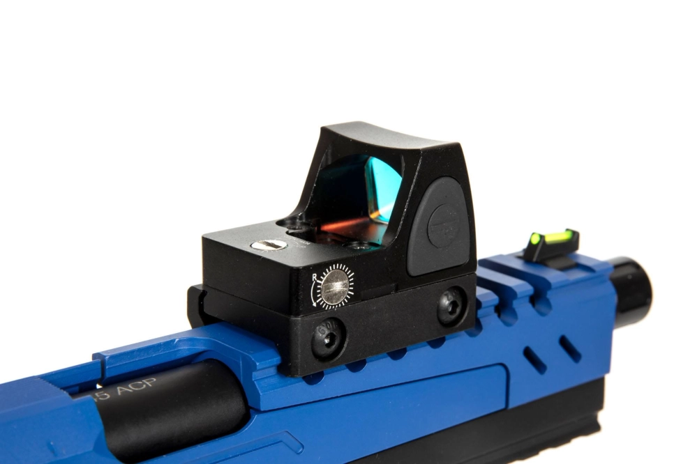 Hi-Capa 5.1 Split Side Pistol Replica - Blue / Black (with BDS Sight)