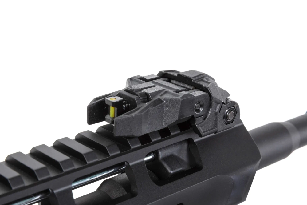 airsoft SRC DUAL POWER SR4 ZAROS GBB carbine with green gas magazine