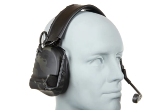 Taktická náhlavní souprava Wosport C5 HD-14-A MC Black