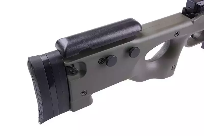 Airsoft pušky odstřelovací puška 4402D (s dalekohledem a dvojnožkou) - olivová barva