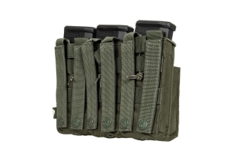Poche triple pour 6 chargeurs de type M4/M16 – vert olive