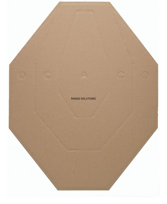 IPSC Range Solutions Boucliers en carton blanc/brun 50 pièces 