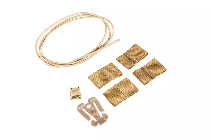 Rubber cord for helmets - Dark Earth