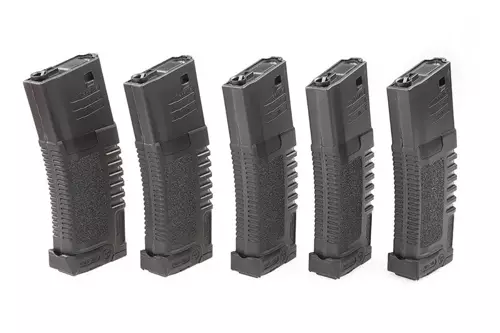 Sada 5 zásobníků PMG, Hi-cap 300 BB pro M4/M16 - černé