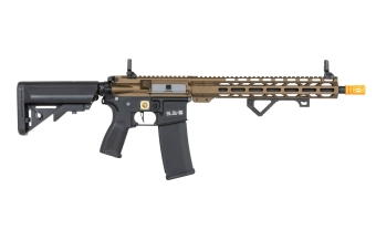 Specna Arms RRA SA-E24 HAL ETU™ Chaos Bronze airsoft puškaa s oranžovým vypouštěcím zařízením