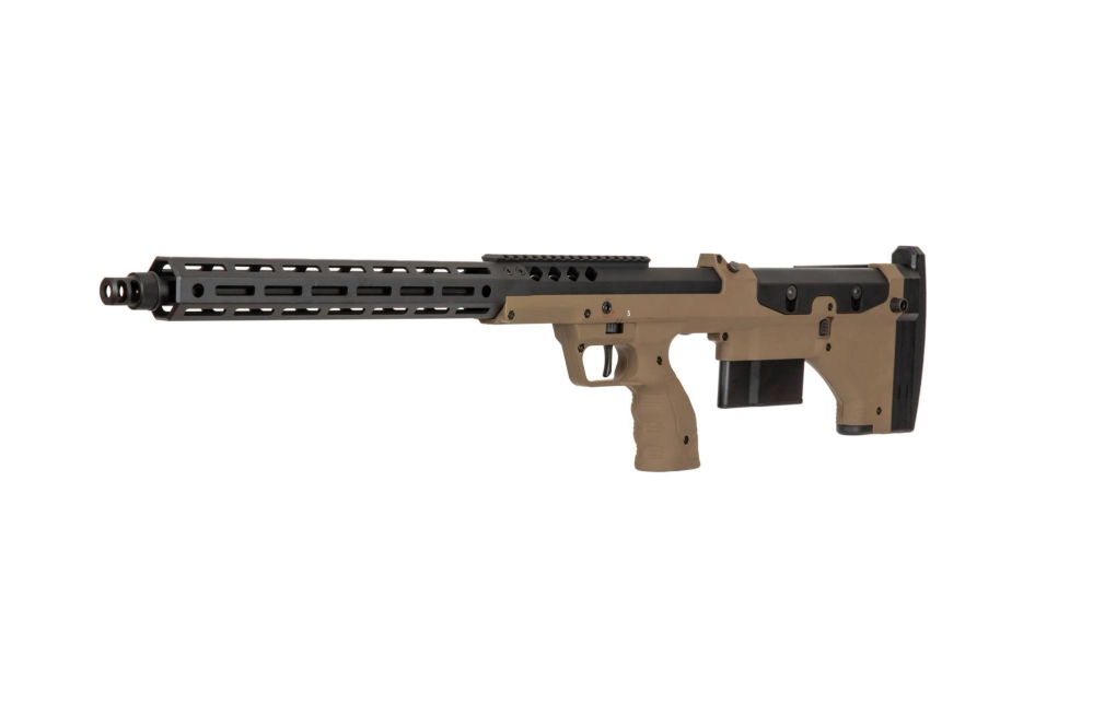 Replika karabinu snajperskiego Desert Tech SRS-A2/M2 22” (praworęczna) - FDE