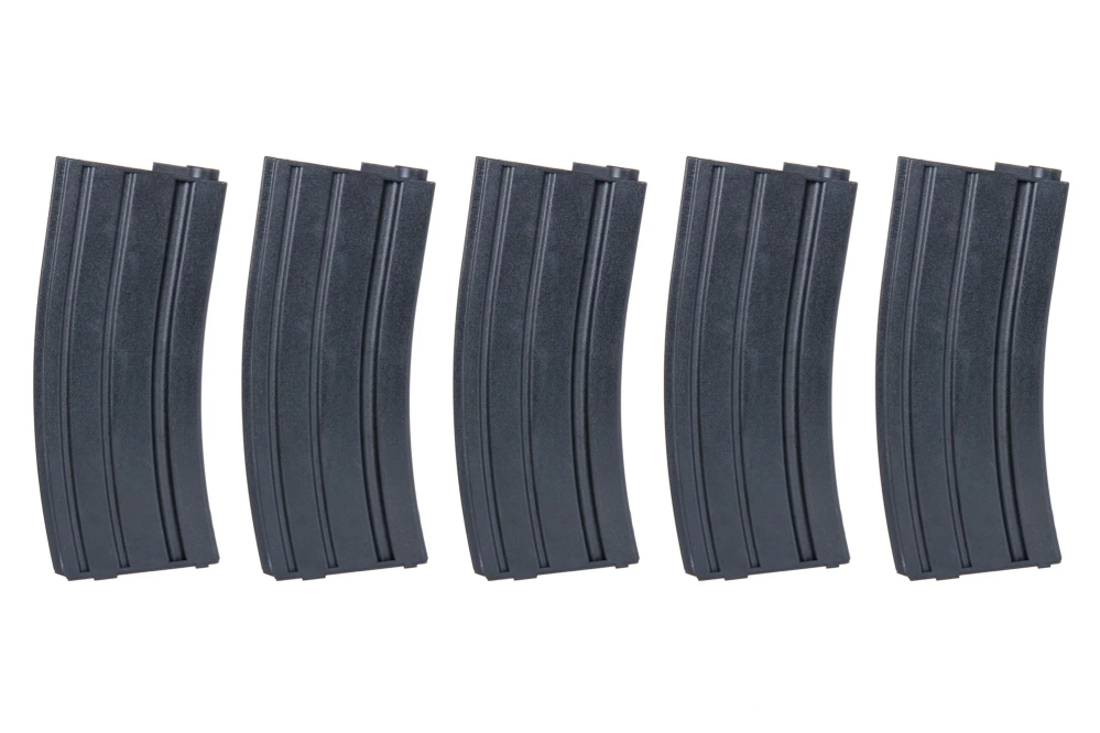 Lot de 5 speedloaders Mid-Cap SRC pour AR/M4 pour 140 plombs Tan + speedloader