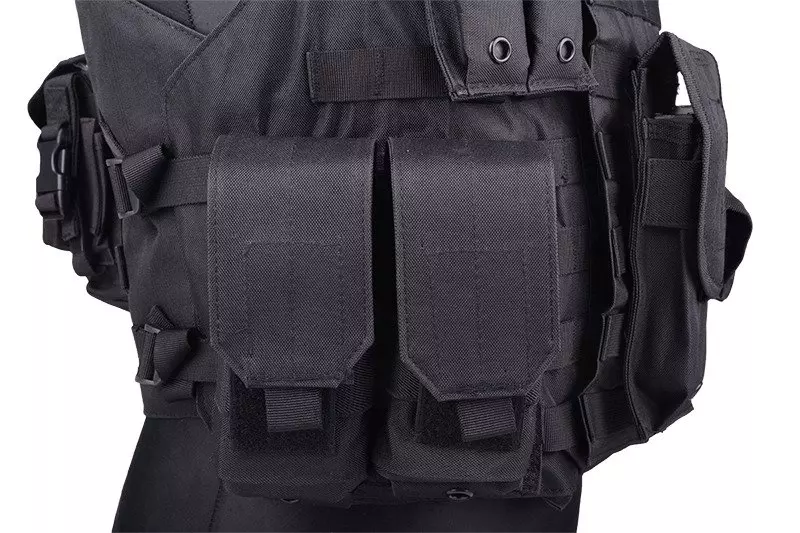 Gilet tactique de type IBA- noir  