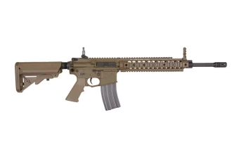 Airsoftová zbraň puškaka Knight's Armament SR15 E3 IWS - Tan