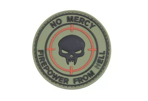 Patch 3D - NO MERCY - GROUPE DE TRAVAIL KINÉTIQUE - Olive
