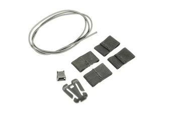 Cordon élastique pour casqueet casque- Vert feuillage