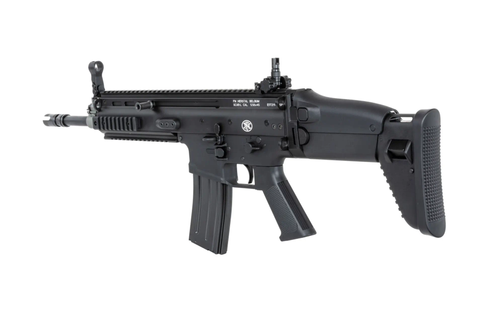 Karabinek szturmowy ASG Cybergun x FN HERSTAL SCAR-L z walizką transportową Czarny
