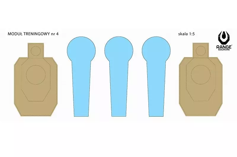 Cibles de tir Drill-4 - 50 pcs.