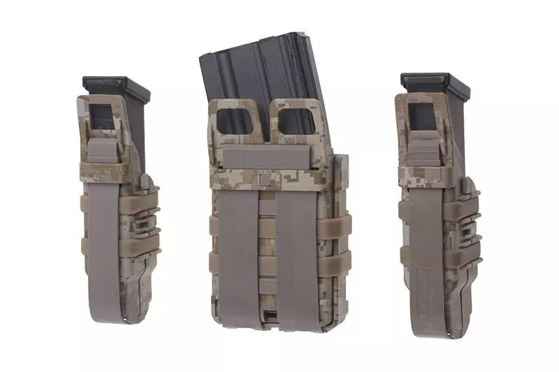 Juego de fundas FAST para cargadores 5.56 y 9mm - Digital Desert