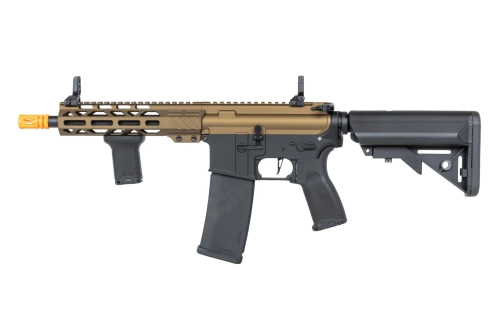 Specna Arms RRA SA-E25 HAL ETU™ Chaos Bronze airsoft puškaa s oranžovým vypouštěcím zařízením