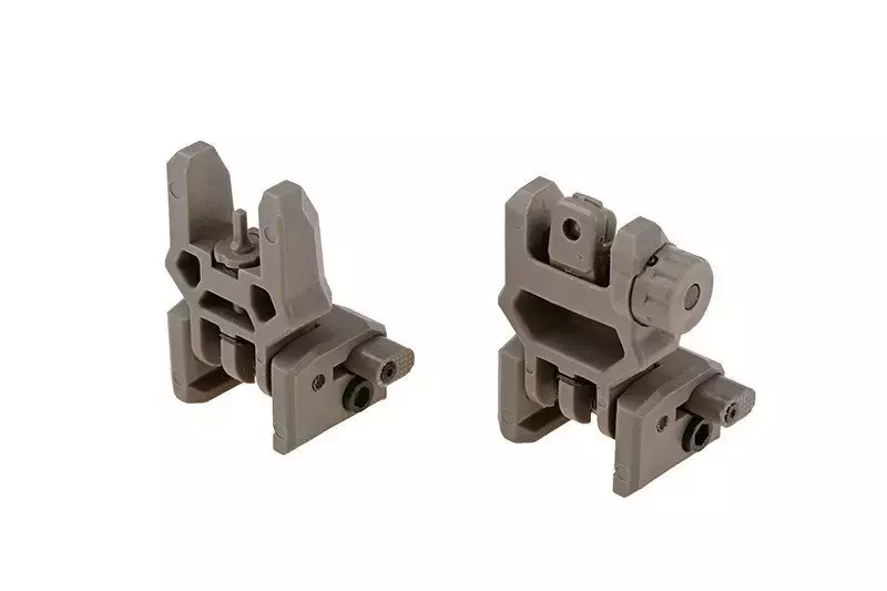 Biohazard Set of Flip-Up Iron Sights – Dark Earth