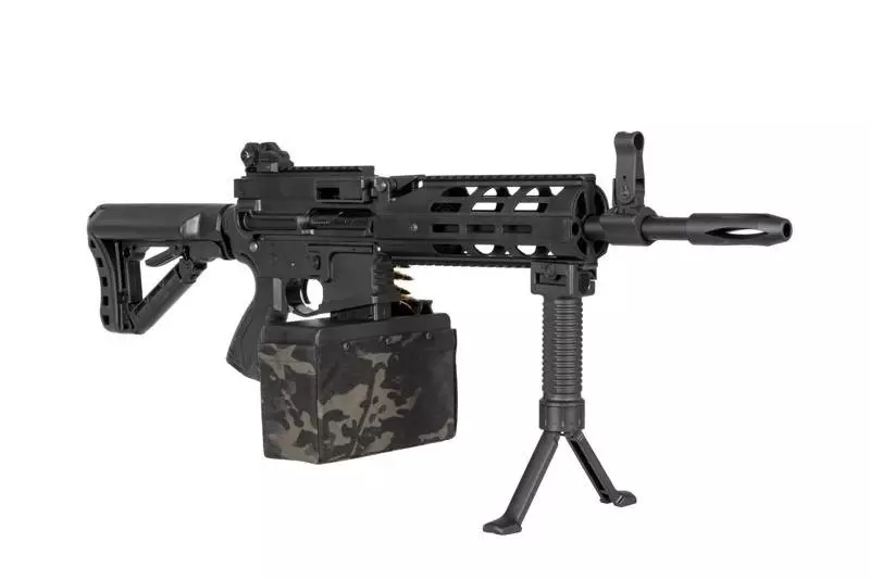 airsoft G&amp;G CM16 LMG Stealth Machine Gun Noir (OUTLET)