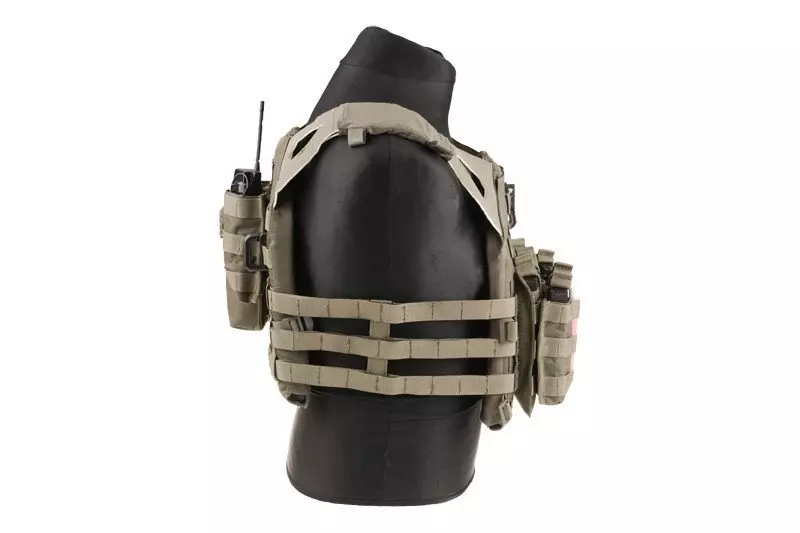 Jump type tactical vest - black